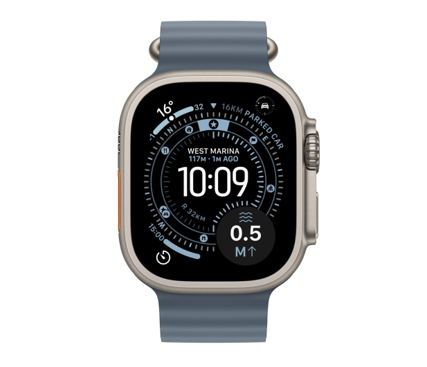 Apple Watch Ultra 3 Naturalny Tytan/Niebieski Pasek 5G - 1362448 - zdjęcie 2